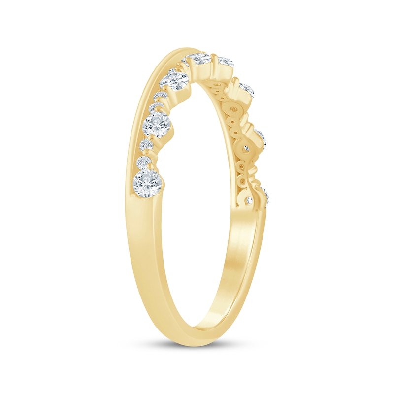 Main Image 2 of Now + Forever Lab-Grown Diamonds Stackable Anniversary Ring 1/3 ct tw 14K Yellow Gold