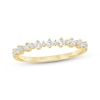 Thumbnail Image 1 of Now + Forever Lab-Grown Diamonds Alternating Stackable Anniversary Ring 1/4 ct tw 14K Yellow Gold