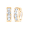 Thumbnail Image 1 of KAY Lab-Grown Diamonds Channel-Set Hoop Earrings 1 ct tw 10K Yellow Gold