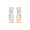 Thumbnail Image 2 of KAY Lab-Grown Diamonds Channel-Set Hoop Earrings 1 ct tw 10K Yellow Gold