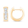 Thumbnail Image 3 of KAY Lab-Grown Diamonds Channel-Set Hoop Earrings 1 ct tw 10K Yellow Gold