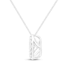 Thumbnail Image 3 of Unstoppable Love Lab-Grown Diamond Halo Necklace 2-1/2 ct tw 14K White Gold 19"