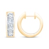 Thumbnail Image 3 of KAY Lab-Grown Diamonds Hoop Earrings 2 ct tw 10K Yellow Gold
