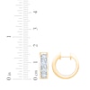 Thumbnail Image 4 of KAY Lab-Grown Diamonds Hoop Earrings 2 ct tw 10K Yellow Gold