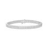 Thumbnail Image 1 of Men's Diamond Double-Row Tennis Bracelet 2 ct tw Sterling Silver 8.5"