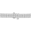 Thumbnail Image 2 of Men's Diamond Double-Row Tennis Bracelet 2 ct tw Sterling Silver 8.5"