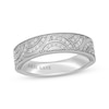 Thumbnail Image 1 of Neil Lane Men's Diamond Patterned Wedding Band 1/4 ct tw 14K White Gold 7mm