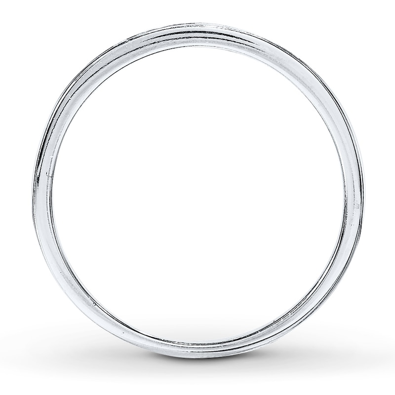 Diamond Wedding Band 1/20 ct tw Round-cut 10K White Gold