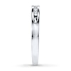 Diamond Wedding Band 1/20 ct tw Round-cut 10K White Gold