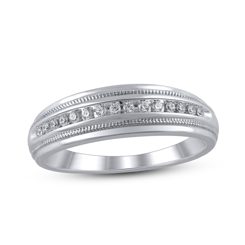 Main Image 1 of Now + Forever Diamond Wedding Band 1/6 ct tw 10K White Gold