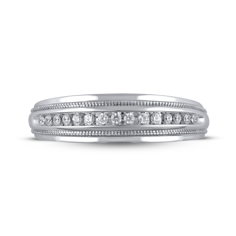 Diamond Wedding Band 1/6 ct tw 10K White Gold