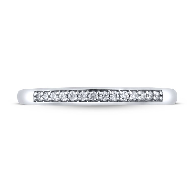 Diamond Wedding Band 1/10 ct tw 10K White Gold