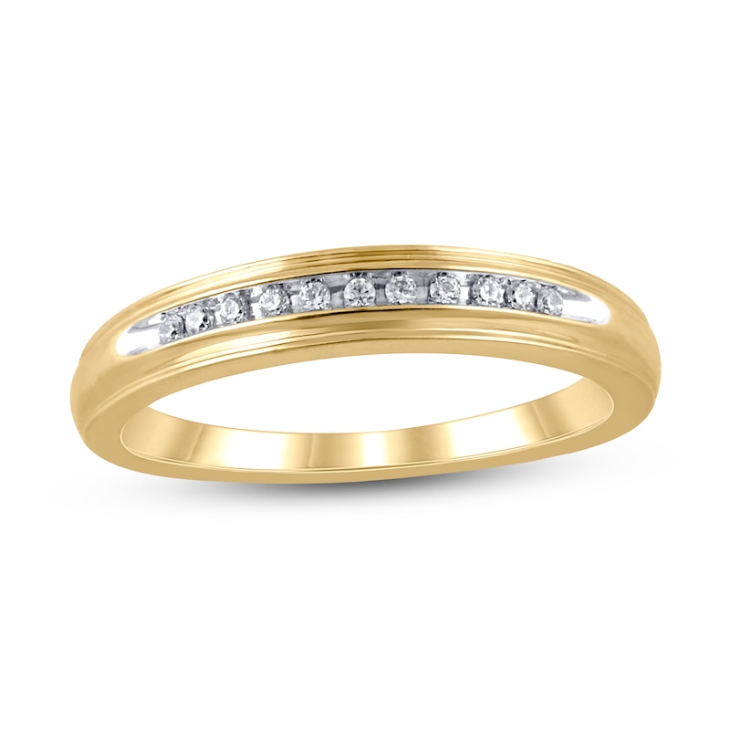 Main Image 1 of Now + Forever Diamond Wedding Band 1/20 ct tw 10K Yellow Gold