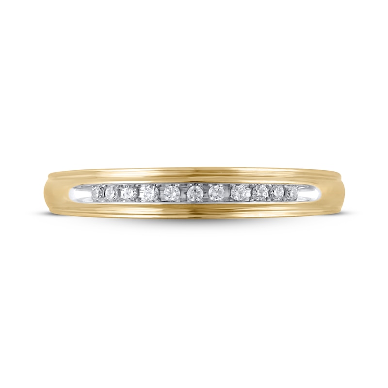 Main Image 3 of Now + Forever Diamond Wedding Band 1/20 ct tw 10K Yellow Gold