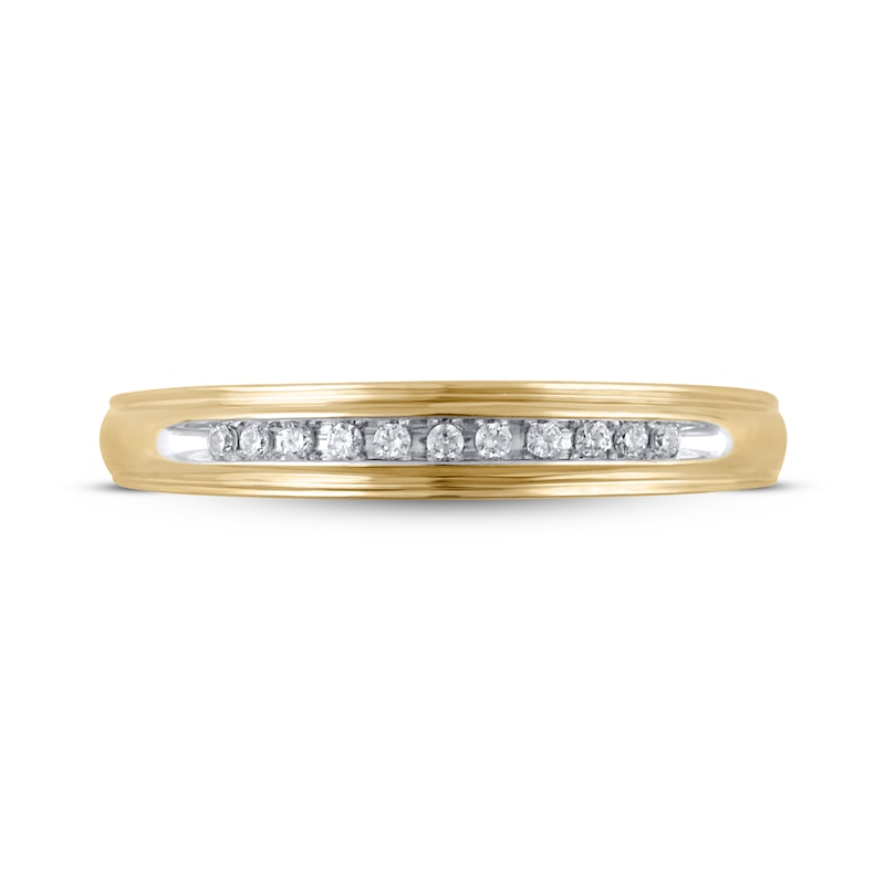 Diamond Wedding Band 1/20 ct tw 10K Yellow Gold