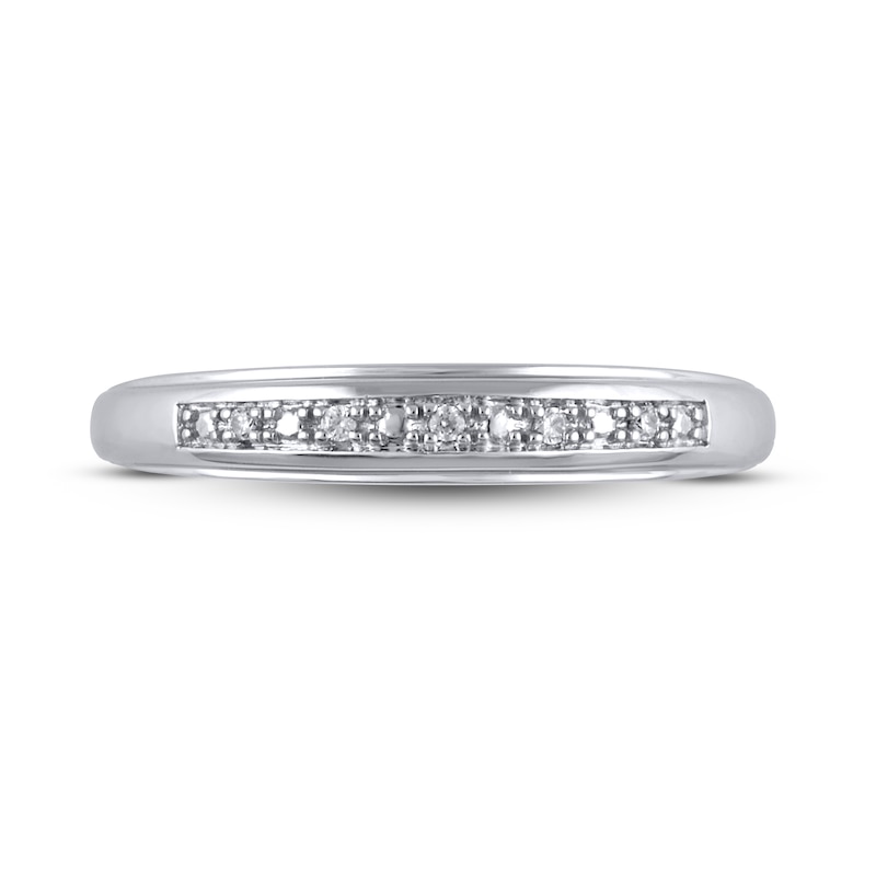 Main Image 3 of Now + Forever Diamond Wedding Band 1/20 ct tw 10K White Gold