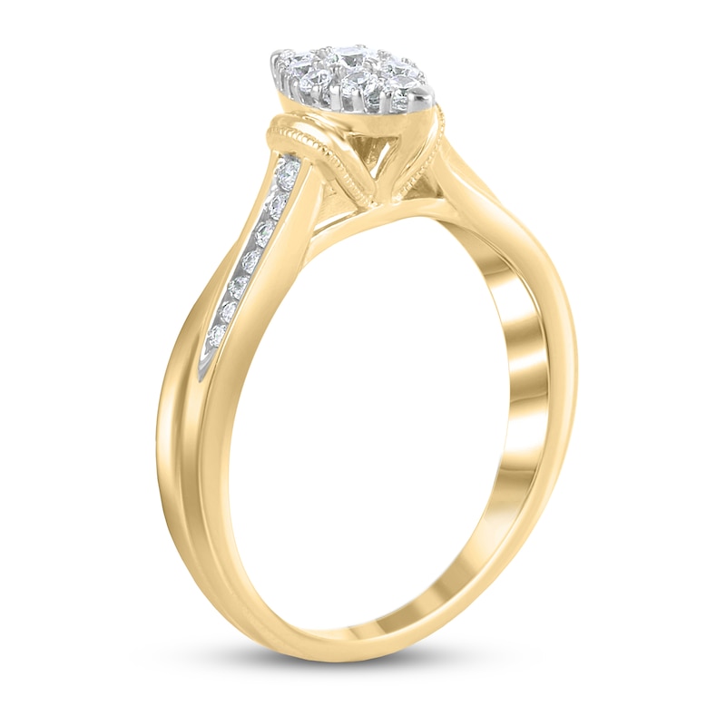 Diamond Engagement Ring 1/3 ct tw 10K Yellow Gold