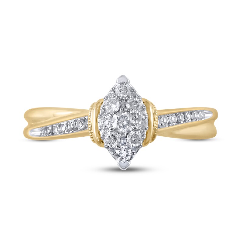 Diamond Engagement Ring 1/3 ct tw 10K Yellow Gold