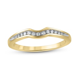 Now + Forever Diamond Wedding Band 1/10 ct tw 10K Yellow Gold