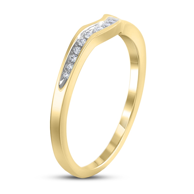 Diamond Wedding Band 1/10 ct tw 10K Yellow Gold