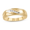 Thumbnail Image 0 of Men's Diamond Wedding Band 1/10 ct tw 10K Yellow Gold