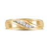 Thumbnail Image 2 of Men's Diamond Wedding Band 1/10 ct tw 10K Yellow Gold