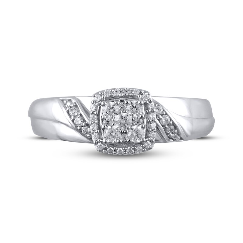 Diamond Engagement Ring 1/4 ct tw 10K White Gold