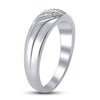 Thumbnail Image 1 of Diamond Wedding Band 1/15 ct tw 10K White Gold