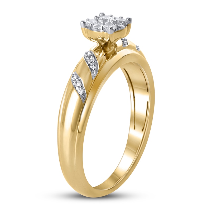 Diamond Engagement Ring 1/4 ct tw 10K Yellow Gold