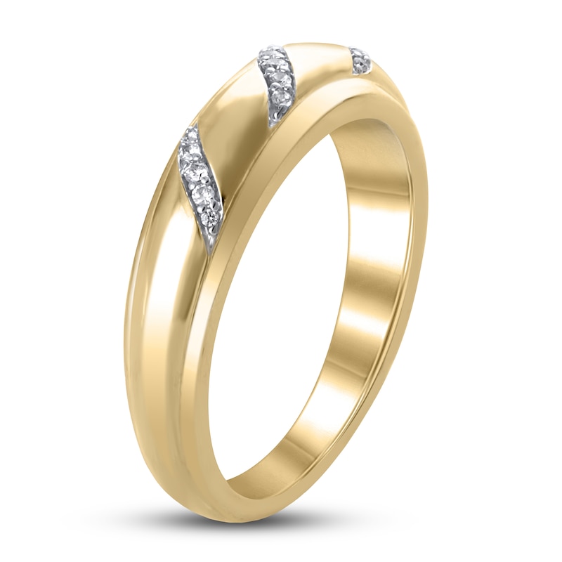 Diamond Wedding Band 1/10 ct tw 10K Yellow Gold