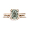Thumbnail Image 3 of Neil Lane Emerald-Cut Green Quartz Bridal Set 1 ct tw Diamonds 14K Yellow Gold