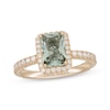 Thumbnail Image 4 of Neil Lane Radiant-Cut Green Quartz & Diamond Engagement Ring 5/8 ct tw 14K Yellow Gold
