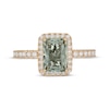 Thumbnail Image 6 of Neil Lane Radiant-Cut Green Quartz & Diamond Engagement Ring 5/8 ct tw 14K Yellow Gold