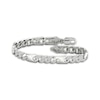Thumbnail Image 1 of Men's Diamond Station Curb Chain Bracelet 1 ct tw 10K White Gold 8.5&quot;