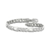 Thumbnail Image 0 of Men's Diamond Station Curb Chain Bracelet 1 ct tw 10K White Gold 8.5"