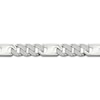 Thumbnail Image 2 of Men's Diamond Station Curb Chain Bracelet 1 ct tw 10K White Gold 8.5&quot;