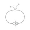 Thumbnail Image 1 of Diamond Heart Infinity Angel Wings Bolo Bracelet 1/5 ct tw Sterling Silver 9.5
