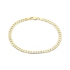 Thumbnail Image 1 of Curb Chain Bracelet 3.9mm Solid 10K Yellow Gold 7.5”