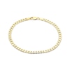 Thumbnail Image 0 of Solid Curb Chain Bracelet 3.9mm 10K Yellow Gold 7.5”