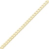 Thumbnail Image 2 of Curb Chain Bracelet 3.9mm Solid 10K Yellow Gold 7.5”