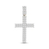 Thumbnail Image 1 of Men's Diamond Cross Charm 1-1/2 ct tw 10K Yellow Gold & White Rhodium Plate