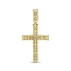 Thumbnail Image 4 of Men's Diamond Cross Charm 1-1/2 ct tw 10K Yellow Gold & White Rhodium Plate
