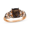 Thumbnail Image 0 of Le Vian Venetian Mosaic Chocolate Quartz Ring 3/8 ct tw Diamonds 14K Strawberry Gold