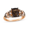 Thumbnail Image 1 of Le Vian Venetian Mosaic Chocolate Quartz Ring 3/8 ct tw Diamonds 14K Strawberry Gold