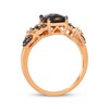 Thumbnail Image 2 of Le Vian Venetian Mosaic Chocolate Quartz Ring 3/8 ct tw Diamonds 14K Strawberry Gold