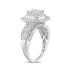 Thumbnail Image 2 of Now + Forever Multi-Diamond Center Princess-Cut Engagement Ring 1 ct tw 10K White Gold