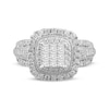 Thumbnail Image 3 of Now + Forever Multi-Diamond Center Princess-Cut Engagement Ring 1 ct tw 10K White Gold