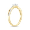 Thumbnail Image 2 of Now + Forever Round-Cut Diamond Halo Engagement Ring 1/4 ct tw 10K Yellow Gold