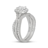 Thumbnail Image 2 of Neil Lane Artistry Oval-Cut Lab-Grown Diamond Halo Bridal Set 1-5/8 ct tw 14K White Gold