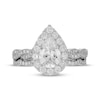 Thumbnail Image 3 of Neil Lane Artistry Pear-Shaped Lab-Grown Diamond Halo Bridal Set 1-7/8 ct tw 14K White Gold